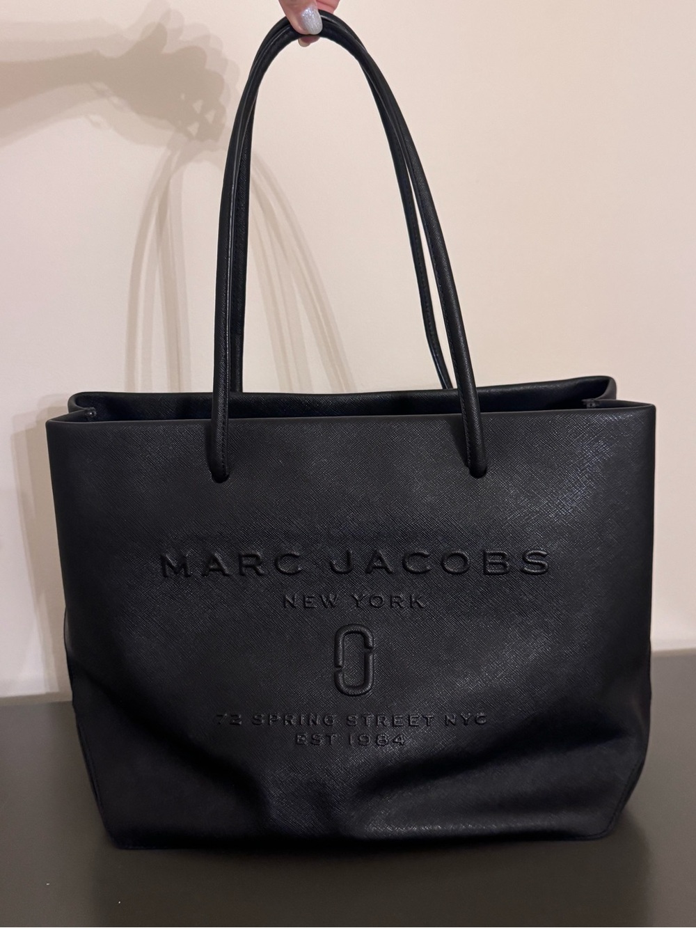 Marc Jacobs “The Small Logo Shopper East -West” tote